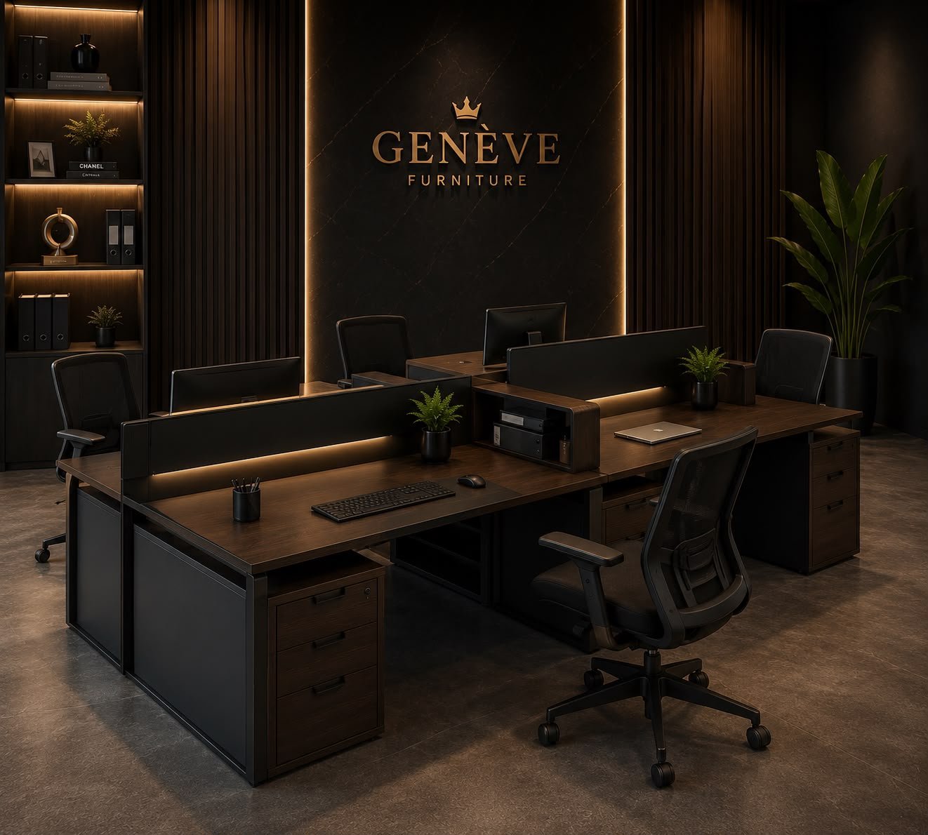 خلايا عمل Workstations للأثاث المكتبي Geneve Furniture